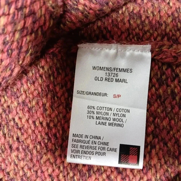 Woolrich 1/2 Zip ladies V Neck Cable Knit Sweater.  Size S. - Picture 5 of 8